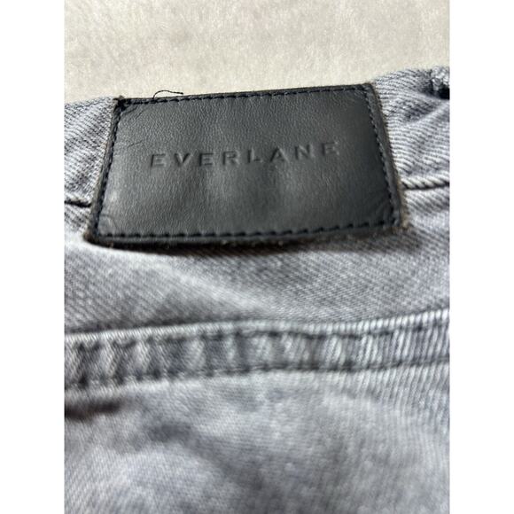 Everlane The 90's Cheeky Jean cropped gray denim Button Fly Women's Sz 26 - Picture 9 of 9